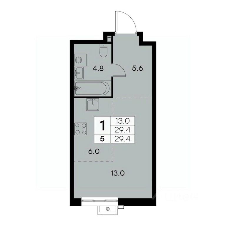 Apartment Sale, 29.4 sq. m. at Kurkino 15, Kurkinskoye Highway, 15, Moscow, Russia #1 Apartment Sale, 29.4 sq. m. at Kurkino 15, Kurkinskoye Highway, 15, Moscow, Russia #1