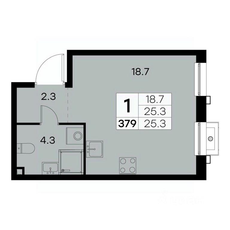 Apartment Sale, 25.3 sq. m. at Kurkino 15, Kurkinskoye Highway, 15, Moscow, Russia #1 Apartment Sale, 25.3 sq. m. at Kurkino 15, Kurkinskoye Highway, 15, Moscow, Russia #1