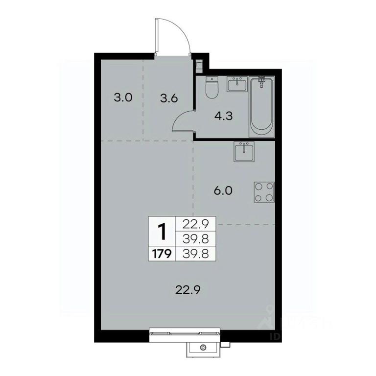 Apartment Sale, 39.8 sq. m. at Kurkino 15, Kurkinskoye Highway, 15, Moscow, Russia #1 Apartment Sale, 39.8 sq. m. at Kurkino 15, Kurkinskoye Highway, 15, Moscow, Russia #1