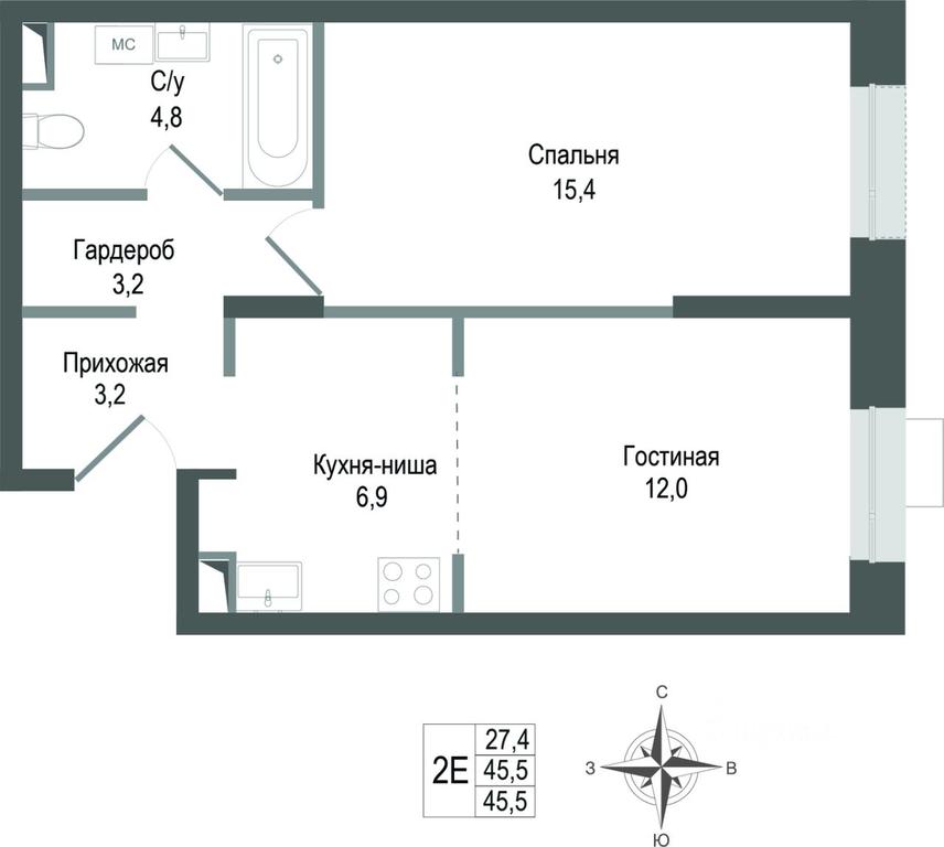 1-BD Apartment Sale, 45.5平方米 at KINOKVARTAL, Solnechnaya Street, Pervomayskiy Microdistrict, Korolyov, Moscow Region, Russia #1 1-BD Apartment Sale, 45.5平方米 at KINOKVARTAL, Solnechnaya Street, Pervomayskiy Microdistrict, Korolyov, Moscow Region, Russia #1