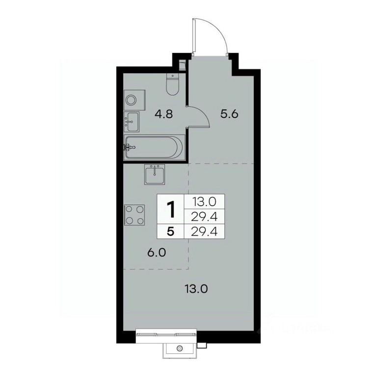 Apartment Sale, 29.4 sq. m. at Kurkino 15, Kurkinskoye Highway, 15, Moscow, Russia #1 Apartment Sale, 29.4 sq. m. at Kurkino 15, Kurkinskoye Highway, 15, Moscow, Russia #1