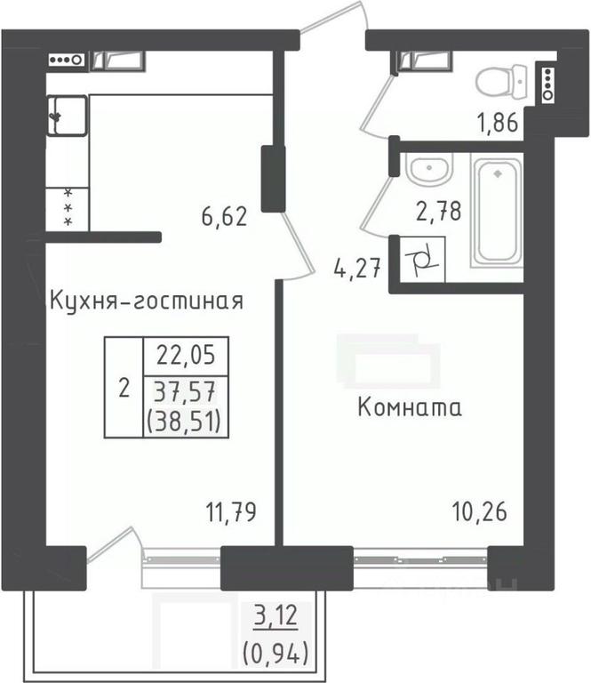 Apartment Sale, 38.51 sq. m. at Zeleny Oazis-Gorod, derevnya Rybaki, Dmitrovskiy Urban District, Moscow Region, Russia #1 Apartment Sale, 38.51 sq. m. at Zeleny Oazis-Gorod, derevnya Rybaki, Dmitrovskiy Urban District, Moscow Region, Russia #1