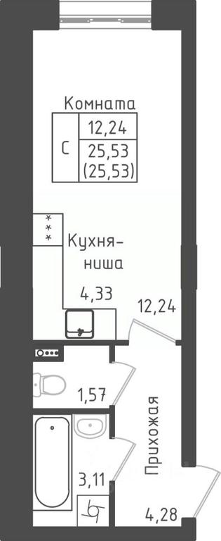 Apartment Sale, 25.53平方米 at Zeleny Oazis-Gorod, derevnya Rybaki, Dmitrovskiy Urban District, Moscow Region, Russia #1 Apartment Sale, 25.53平方米 at Zeleny Oazis-Gorod, derevnya Rybaki, Dmitrovskiy Urban District, Moscow Region, Russia #1