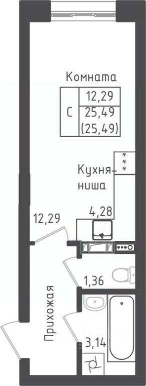 Apartment Sale, 25.49平方米 at Zeleny Oazis-Gorod, derevnya Rybaki, Dmitrovskiy Urban District, Moscow Region, Russia #1 Apartment Sale, 25.49平方米 at Zeleny Oazis-Gorod, derevnya Rybaki, Dmitrovskiy Urban District, Moscow Region, Russia #1