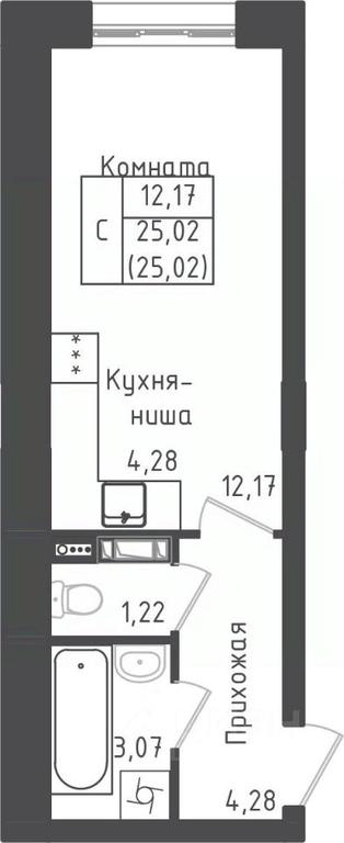 Apartment Sale, 25.02平方米 at Zeleny Oazis-Gorod, derevnya Rybaki, Dmitrovskiy Urban District, Moscow Region, Russia #1 Apartment Sale, 25.02平方米 at Zeleny Oazis-Gorod, derevnya Rybaki, Dmitrovskiy Urban District, Moscow Region, Russia #1