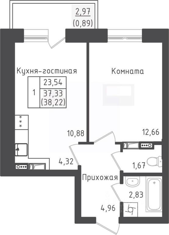 Apartment Sale, 38.22平方米 at Zeleny Oazis-Gorod, derevnya Rybaki, Dmitrovskiy Urban District, Moscow Region, Russia #1 Apartment Sale, 38.22平方米 at Zeleny Oazis-Gorod, derevnya Rybaki, Dmitrovskiy Urban District, Moscow Region, Russia #1