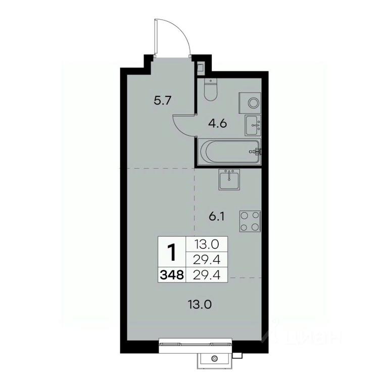 Apartment Sale, 29.4 sq. m. at Kurkino 15, Kurkinskoye Highway, 15, Moscow, Russia #2 Apartment Sale, 29.4 sq. m. at Kurkino 15, Kurkinskoye Highway, 15, Moscow, Russia #2