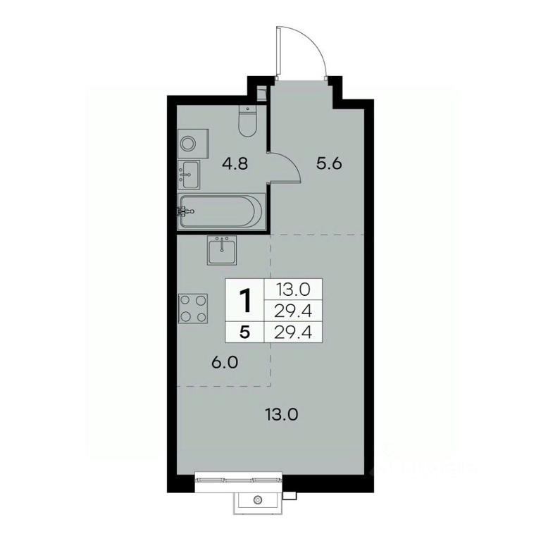 Apartment Sale, 29.4 sq. m. at Kurkino 15, Kurkinskoye Highway, 15, Moscow, Russia #1 Apartment Sale, 29.4 sq. m. at Kurkino 15, Kurkinskoye Highway, 15, Moscow, Russia #1