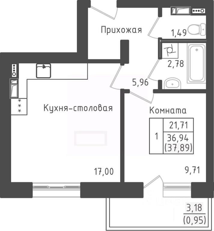 Apartment Sale, 37.89平方米 at Zeleny Oazis-Gorod, derevnya Rybaki, Dmitrovskiy Urban District, Moscow Region, Russia #1 Apartment Sale, 37.89平方米 at Zeleny Oazis-Gorod, derevnya Rybaki, Dmitrovskiy Urban District, Moscow Region, Russia #1
