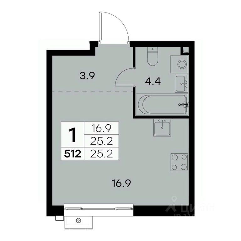 Apartment Sale, 25.2 sq. m. at Kurkino 15, Kurkinskoye Highway, 15, Moscow, Russia #1 Apartment Sale, 25.2 sq. m. at Kurkino 15, Kurkinskoye Highway, 15, Moscow, Russia #1