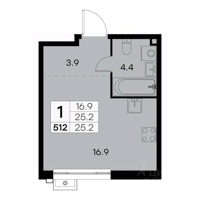 Apartment Sale, 25.2 sq. m. at Kurkino 15, Kurkinskoye Highway, 15, Moscow, Russia #2 Apartment Sale, 25.2 sq. m. at Kurkino 15, Kurkinskoye Highway, 15, Moscow, Russia #2