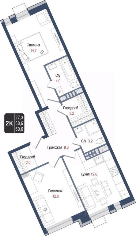1-BD Apartment Sale, 60.6平方米 at KINOKVARTAL, Solnechnaya Street, Pervomayskiy Microdistrict, Korolyov, Moscow Region, Russia #1 1-BD Apartment Sale, 60.6平方米 at KINOKVARTAL, Solnechnaya Street, Pervomayskiy Microdistrict, Korolyov, Moscow Region, Russia #1