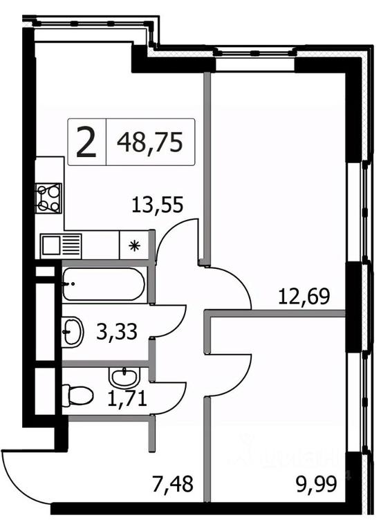 1-BD Apartment Sale, 48.75 sq. m. at Gorodskie istorii (Rasskazovka), Anny Akhmatovoy Street, Vnukovskoye Settlement, Moscow, Russia #1 1-BD Apartment Sale, 48.75 sq. m. at Gorodskie istorii (Rasskazovka), Anny Akhmatovoy Street, Vnukovskoye Settlement, Moscow, Russia #1