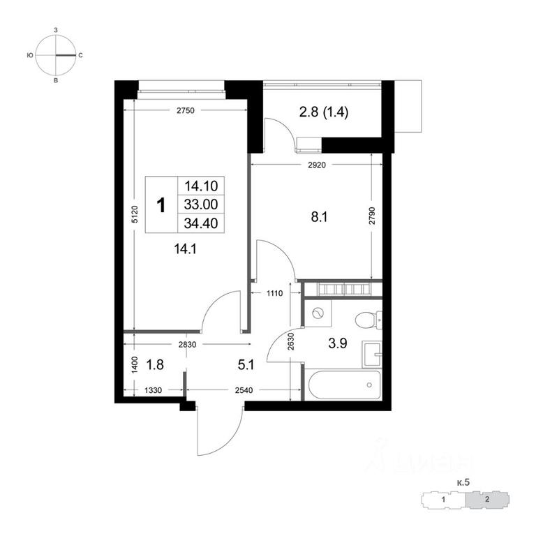 Apartment Sale, 34.4 sq. m. at Legenda Korenyovo, ulitsa Lorkha, dachny posyolok Kraskovo, Lubertsy City District, Moscow Region, Russia #1 Apartment Sale, 34.4 sq. m. at Legenda Korenyovo, ulitsa Lorkha, dachny posyolok Kraskovo, Lubertsy City District, Moscow Region, Russia #1