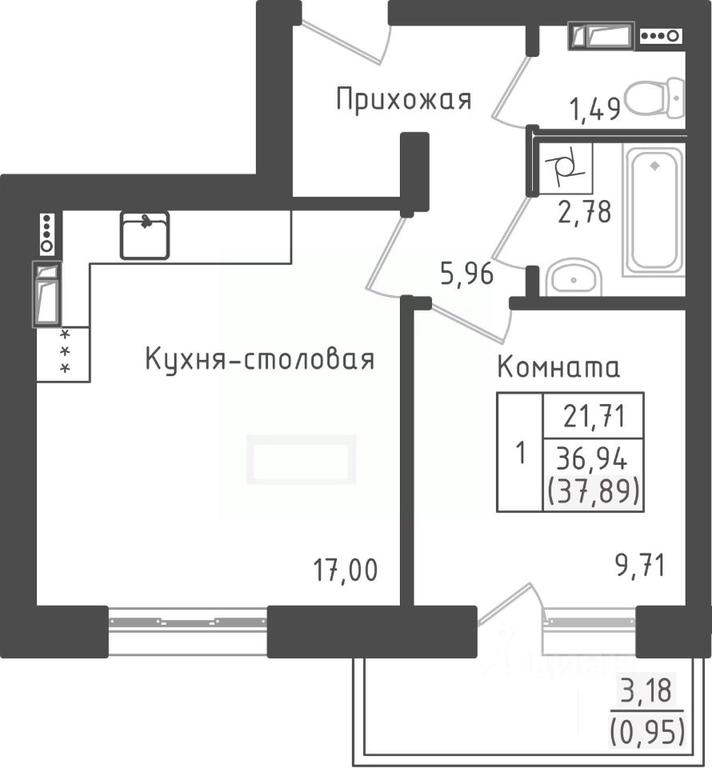 Apartment Sale, 37.89平方米 at Zeleny Oazis-Gorod, derevnya Rybaki, Dmitrovskiy Urban District, Moscow Region, Russia #1 Apartment Sale, 37.89平方米 at Zeleny Oazis-Gorod, derevnya Rybaki, Dmitrovskiy Urban District, Moscow Region, Russia #1
