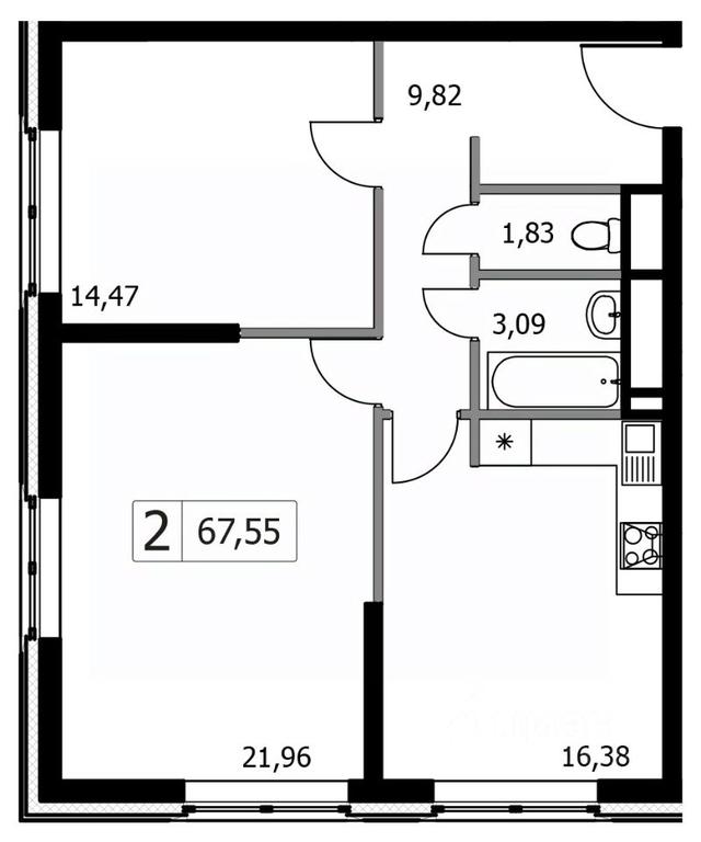 1-BD Apartment Sale, 67.55 sq. m. at Gorodskie istorii (Rasskazovka), Anny Akhmatovoy Street, Vnukovskoye Settlement, Moscow, Russia #1 1-BD Apartment Sale, 67.55 sq. m. at Gorodskie istorii (Rasskazovka), Anny Akhmatovoy Street, Vnukovskoye Settlement, Moscow, Russia #1