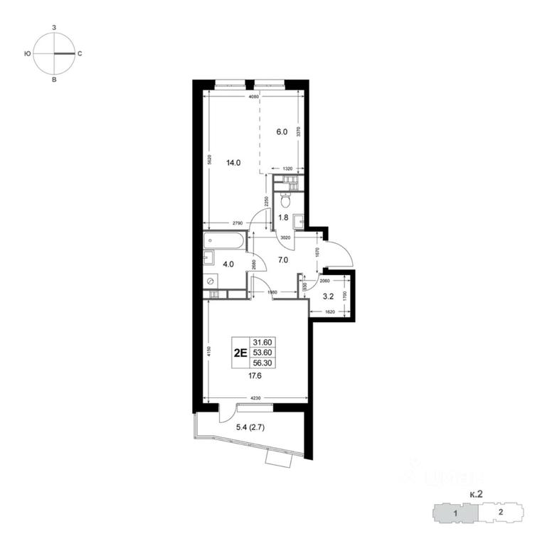 1-BD Apartment Sale, 56.3平方米 at Legenda Korenyovo, ulitsa Lorkha, dachny posyolok Kraskovo, Lubertsy City District, Moscow Region, Russia #1 1-BD Apartment Sale, 56.3平方米 at Legenda Korenyovo, ulitsa Lorkha, dachny posyolok Kraskovo, Lubertsy City District, Moscow Region, Russia #1