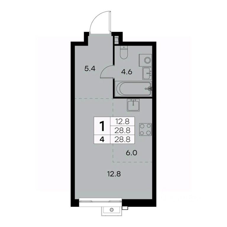 Apartment Sale, 28.8 sq. m. at Kurkino 15, Kurkinskoye Highway, 15, Moscow, Russia #1 Apartment Sale, 28.8 sq. m. at Kurkino 15, Kurkinskoye Highway, 15, Moscow, Russia #1