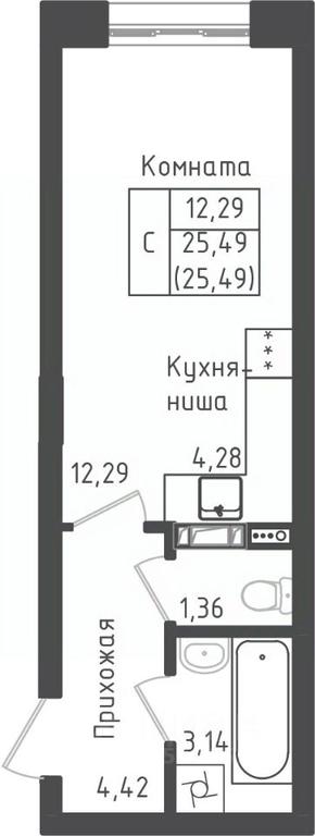 Apartment Sale, 25.49平方米 at Zeleny Oazis-Gorod, derevnya Rybaki, Dmitrovskiy Urban District, Moscow Region, Russia #1 Apartment Sale, 25.49平方米 at Zeleny Oazis-Gorod, derevnya Rybaki, Dmitrovskiy Urban District, Moscow Region, Russia #1