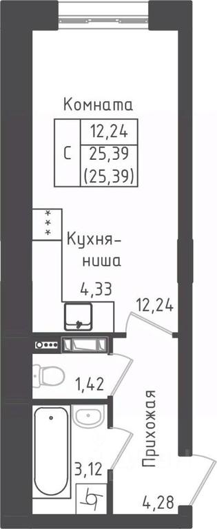 Apartment Sale, 25.39平方米 at Zeleny Oazis-Gorod, derevnya Rybaki, Dmitrovskiy Urban District, Moscow Region, Russia #1 Apartment Sale, 25.39平方米 at Zeleny Oazis-Gorod, derevnya Rybaki, Dmitrovskiy Urban District, Moscow Region, Russia #1