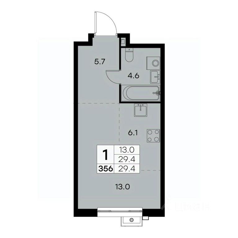 Apartment Sale, 29.4 sq. m. at Kurkino 15, Kurkinskoye Highway, 15, Moscow, Russia #2
