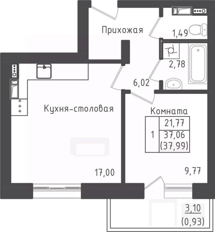 Apartment Sale, 37.99 sq. m. at Zeleny Oazis-Gorod, derevnya Rybaki, Dmitrovskiy Urban District, Moscow Region, Russia #1 Apartment Sale, 37.99 sq. m. at Zeleny Oazis-Gorod, derevnya Rybaki, Dmitrovskiy Urban District, Moscow Region, Russia #1