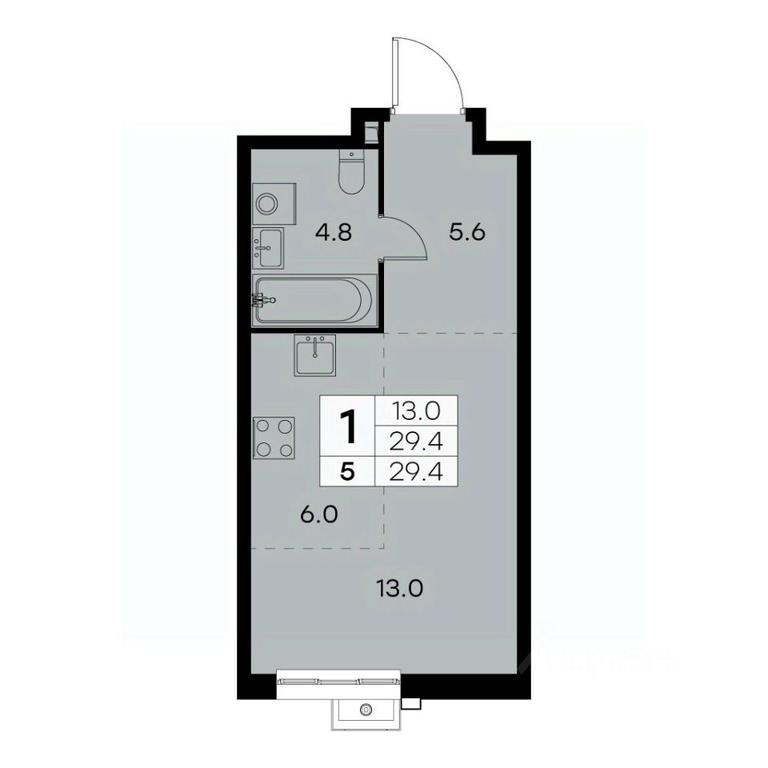 Apartment Sale, 29.4 sq. m. at Kurkino 15, Kurkinskoye Highway, 15, Moscow, Russia #1 Apartment Sale, 29.4 sq. m. at Kurkino 15, Kurkinskoye Highway, 15, Moscow, Russia #1