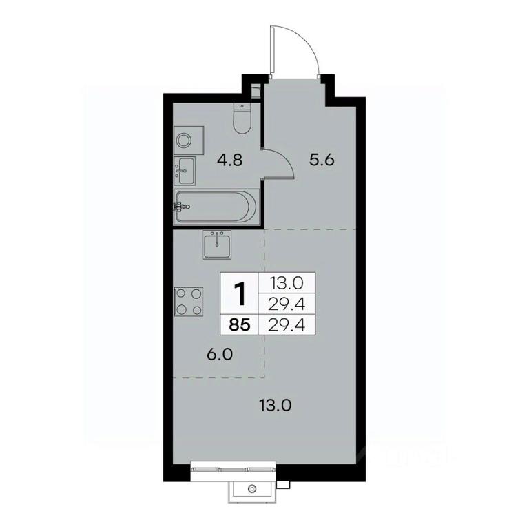 Apartment Sale, 29.4 sq. m. at Kurkino 15, Kurkinskoye Highway, 15, Moscow, Russia #2 Apartment Sale, 29.4 sq. m. at Kurkino 15, Kurkinskoye Highway, 15, Moscow, Russia #2