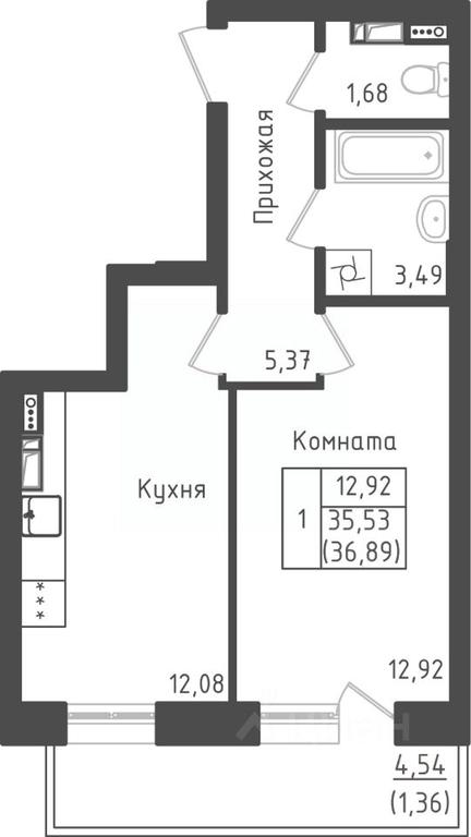 Apartment Sale, 36.89 sq. m. at Zeleny Oazis-Gorod, derevnya Rybaki, Dmitrovskiy Urban District, Moscow Region, Russia #1 Apartment Sale, 36.89 sq. m. at Zeleny Oazis-Gorod, derevnya Rybaki, Dmitrovskiy Urban District, Moscow Region, Russia #1