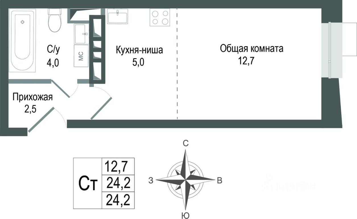Apartment Sale, 24.2平方米 at KINOKVARTAL, Solnechnaya Street, Pervomayskiy Microdistrict, Korolyov, Moscow Region, Russia #1 Apartment Sale, 24.2平方米 at KINOKVARTAL, Solnechnaya Street, Pervomayskiy Microdistrict, Korolyov, Moscow Region, Russia #1