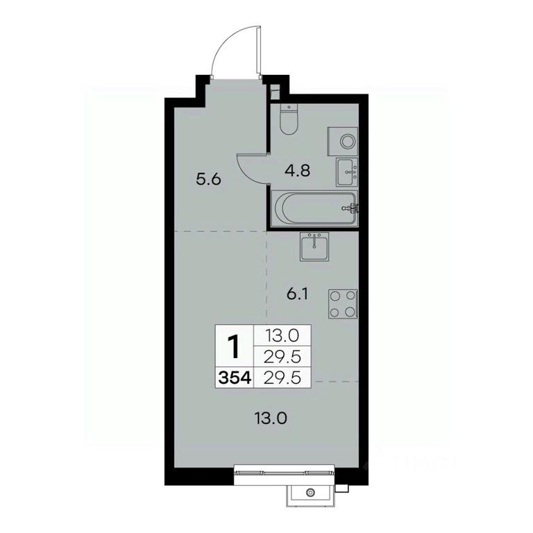 Apartment Sale, 29.5 sq. m. at Kurkino 15, Kurkinskoye Highway, 15, Moscow, Russia #2