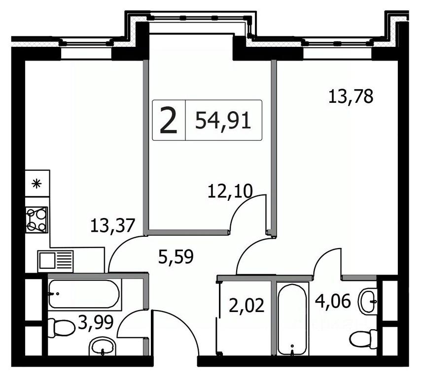 1-BD Apartment Sale, 54.91 sq. m. at Gorodskie istorii (Rasskazovka), Anny Akhmatovoy Street, Vnukovskoye Settlement, Moscow, Russia #1 1-BD Apartment Sale, 54.91 sq. m. at Gorodskie istorii (Rasskazovka), Anny Akhmatovoy Street, Vnukovskoye Settlement, Moscow, Russia #1