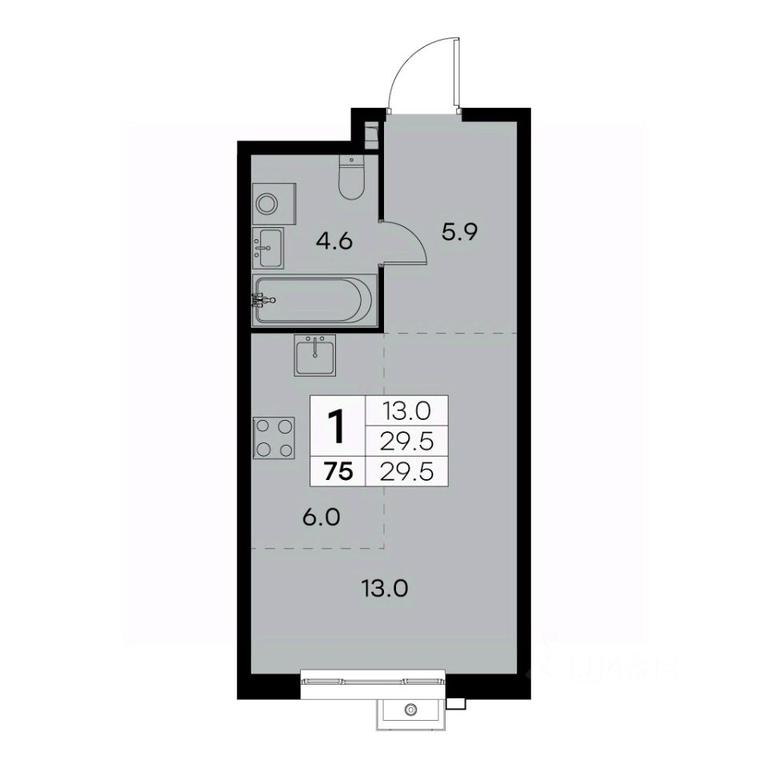 Apartment Sale, 29.5 sq. m. at Kurkino 15, Kurkinskoye Highway, 15, Moscow, Russia #2