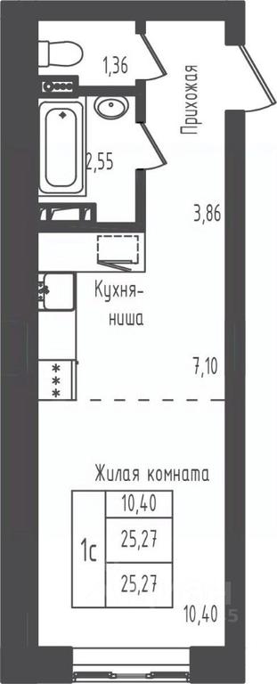 Apartment Sale, 25.27平方米 at Zeleny Oazis-Gorod, derevnya Rybaki, Dmitrovskiy Urban District, Moscow Region, Russia #1 Apartment Sale, 25.27平方米 at Zeleny Oazis-Gorod, derevnya Rybaki, Dmitrovskiy Urban District, Moscow Region, Russia #1