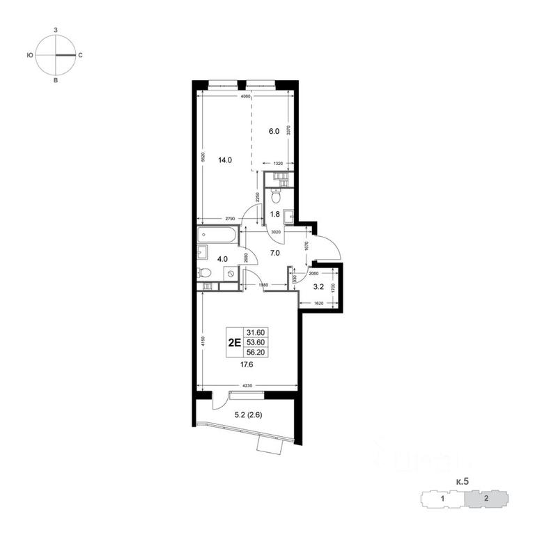 1-BD Apartment Sale, 56.2平方米 at Legenda Korenyovo, ulitsa Lorkha, dachny posyolok Kraskovo, Lubertsy City District, Moscow Region, Russia #1 1-BD Apartment Sale, 56.2平方米 at Legenda Korenyovo, ulitsa Lorkha, dachny posyolok Kraskovo, Lubertsy City District, Moscow Region, Russia #1