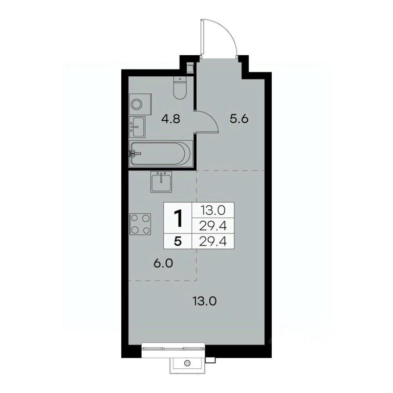 Apartment Sale, 29.4 sq. m. at Kurkino 15, Kurkinskoye Highway, 15, Moscow, Russia #1 Apartment Sale, 29.4 sq. m. at Kurkino 15, Kurkinskoye Highway, 15, Moscow, Russia #1
