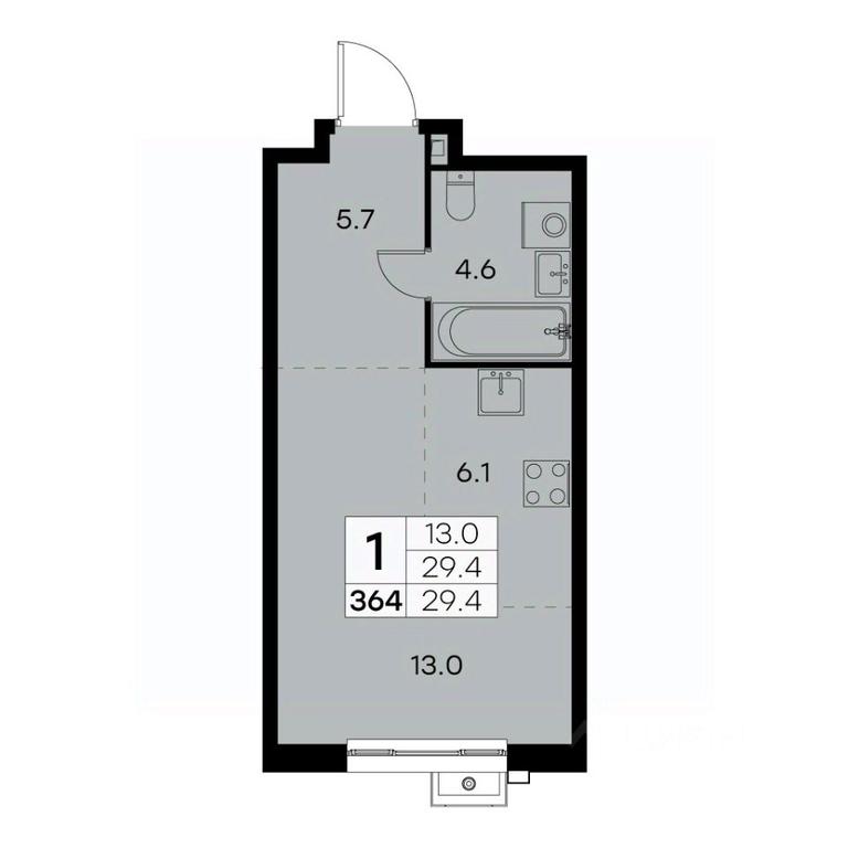 Apartment Sale, 29.4 sq. m. at Kurkino 15, Kurkinskoye Highway, 15, Moscow, Russia #2 Apartment Sale, 29.4 sq. m. at Kurkino 15, Kurkinskoye Highway, 15, Moscow, Russia #2