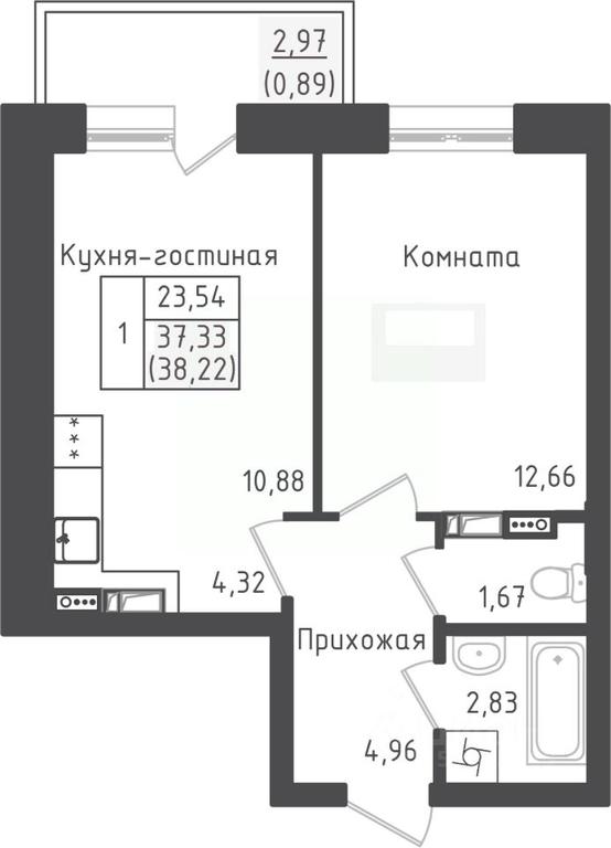 Apartment Sale, 38.22平方米 at Zeleny Oazis-Gorod, derevnya Rybaki, Dmitrovskiy Urban District, Moscow Region, Russia #1 Apartment Sale, 38.22平方米 at Zeleny Oazis-Gorod, derevnya Rybaki, Dmitrovskiy Urban District, Moscow Region, Russia #1