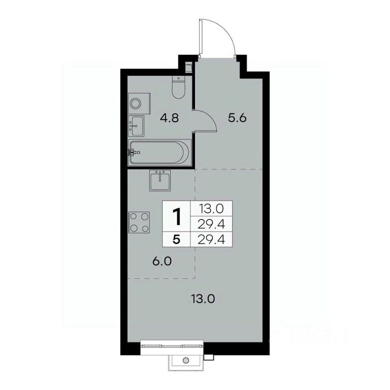 Apartment Sale, 29.4 sq. m. at Kurkino 15, Kurkinskoye Highway, 15, Moscow, Russia #1 Apartment Sale, 29.4 sq. m. at Kurkino 15, Kurkinskoye Highway, 15, Moscow, Russia #1