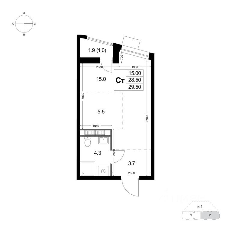 Продажа квартиры, 29,5 м² в ЖК «Легенда Коренёво», улица Лорха, дачный посёлок Красково, городской округ Люберцы, Московская область, Россия #1 Продажа квартиры, 29,5 м² в ЖК «Легенда Коренёво», улица Лорха, дачный посёлок Красково, городской округ Люберцы, Московская область, Россия #1