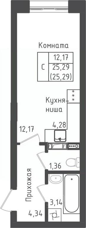 Apartment Sale, 25.29平方米 at Zeleny Oazis-Gorod, derevnya Rybaki, Dmitrovskiy Urban District, Moscow Region, Russia #1 Apartment Sale, 25.29平方米 at Zeleny Oazis-Gorod, derevnya Rybaki, Dmitrovskiy Urban District, Moscow Region, Russia #1