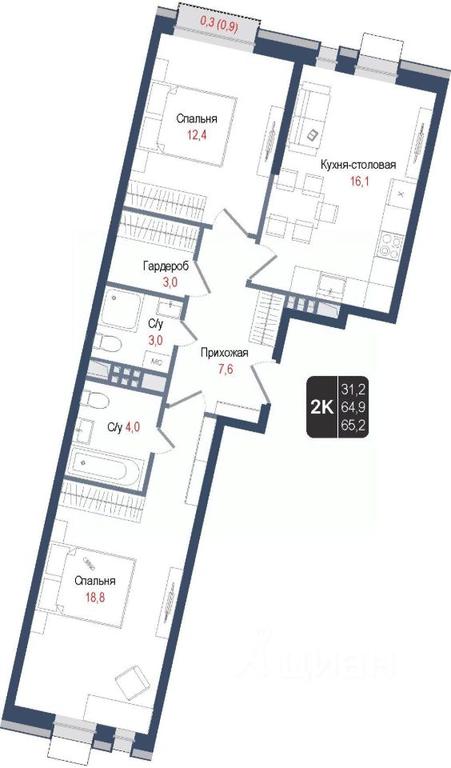 1-BD Apartment Sale, 64.9平方米 at KINOKVARTAL, Solnechnaya Street, Pervomayskiy Microdistrict, Korolyov, Moscow Region, Russia #1 1-BD Apartment Sale, 64.9平方米 at KINOKVARTAL, Solnechnaya Street, Pervomayskiy Microdistrict, Korolyov, Moscow Region, Russia #1