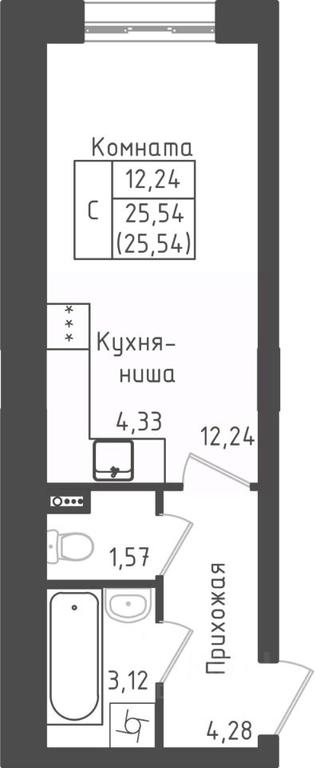 Apartment Sale, 25.54平方米 at Zeleny Oazis-Gorod, derevnya Rybaki, Dmitrovskiy Urban District, Moscow Region, Russia #1 Apartment Sale, 25.54平方米 at Zeleny Oazis-Gorod, derevnya Rybaki, Dmitrovskiy Urban District, Moscow Region, Russia #1