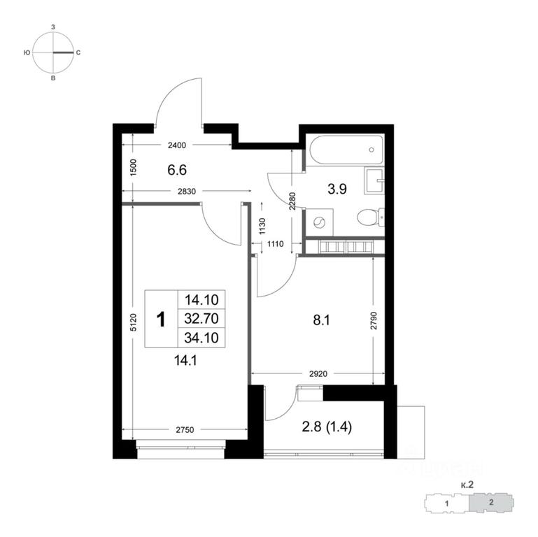 Apartment Sale, 34.1 sq. m. at Legenda Korenyovo, ulitsa Lorkha, dachny posyolok Kraskovo, Lubertsy City District, Moscow Region, Russia #1 Apartment Sale, 34.1 sq. m. at Legenda Korenyovo, ulitsa Lorkha, dachny posyolok Kraskovo, Lubertsy City District, Moscow Region, Russia #1