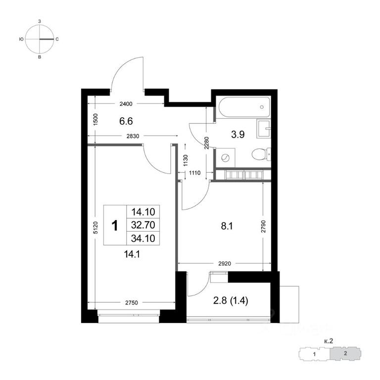Apartment Sale, 34.1 sq. m. at Legenda Korenyovo, ulitsa Lorkha, dachny posyolok Kraskovo, Lubertsy City District, Moscow Region, Russia #1 Apartment Sale, 34.1 sq. m. at Legenda Korenyovo, ulitsa Lorkha, dachny posyolok Kraskovo, Lubertsy City District, Moscow Region, Russia #1