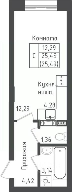 Apartment Sale, 25.49平方米 at Zeleny Oazis-Gorod, derevnya Rybaki, Dmitrovskiy Urban District, Moscow Region, Russia #1 Apartment Sale, 25.49平方米 at Zeleny Oazis-Gorod, derevnya Rybaki, Dmitrovskiy Urban District, Moscow Region, Russia #1