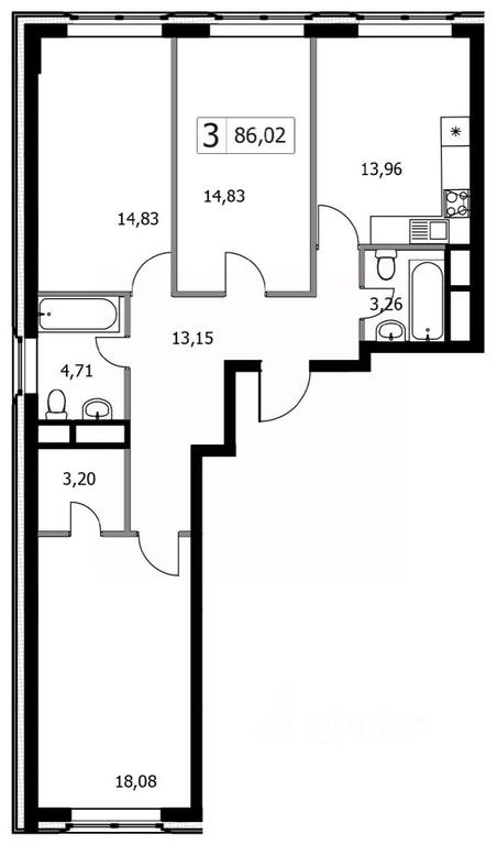 2-BD Apartment Sale, 86.02平方米 at Gorodskie istorii (Rasskazovka), Anny Akhmatovoy Street, Vnukovskoye Settlement, Moscow, Russia #1 2-BD Apartment Sale, 86.02平方米 at Gorodskie istorii (Rasskazovka), Anny Akhmatovoy Street, Vnukovskoye Settlement, Moscow, Russia #1