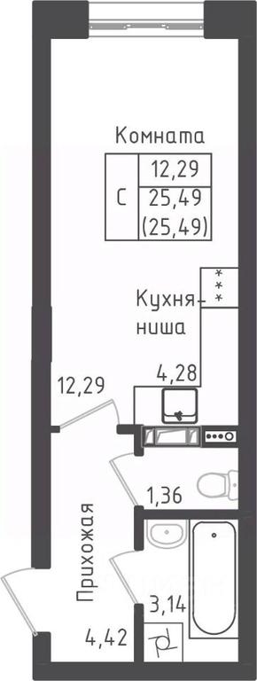 Apartment Sale, 25.49平方米 at Zeleny Oazis-Gorod, derevnya Rybaki, Dmitrovskiy Urban District, Moscow Region, Russia #1 Apartment Sale, 25.49平方米 at Zeleny Oazis-Gorod, derevnya Rybaki, Dmitrovskiy Urban District, Moscow Region, Russia #1