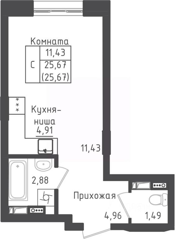 Apartment Sale, 25.67 sq. m. at Zeleny Oazis-Gorod, derevnya Rybaki, Dmitrovskiy Urban District, Moscow Region, Russia #1 Apartment Sale, 25.67 sq. m. at Zeleny Oazis-Gorod, derevnya Rybaki, Dmitrovskiy Urban District, Moscow Region, Russia #1