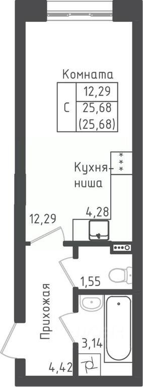 Apartment Sale, 25.68平方米 at Zeleny Oazis-Gorod, derevnya Rybaki, Dmitrovskiy Urban District, Moscow Region, Russia #1 Apartment Sale, 25.68平方米 at Zeleny Oazis-Gorod, derevnya Rybaki, Dmitrovskiy Urban District, Moscow Region, Russia #1